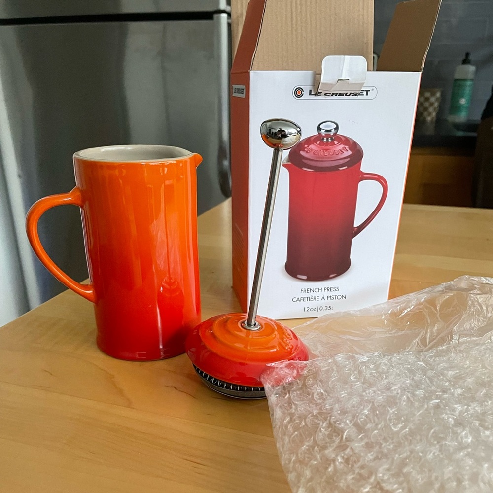 Le Creuset 12 oz French Press | Orange
